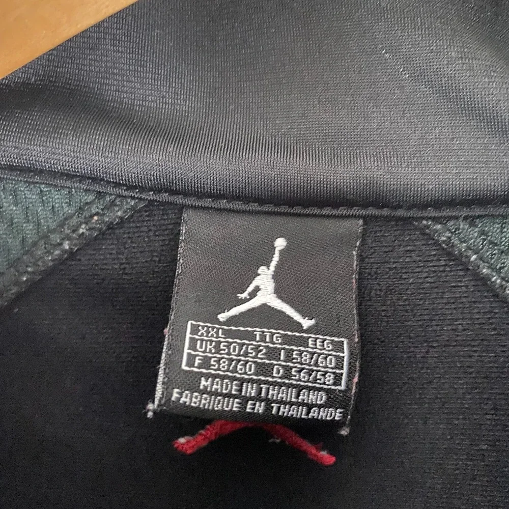 Jordan Jacket Mens XXL Full Zip Windbreaker black 356039-010 Jumpman Logo Rare